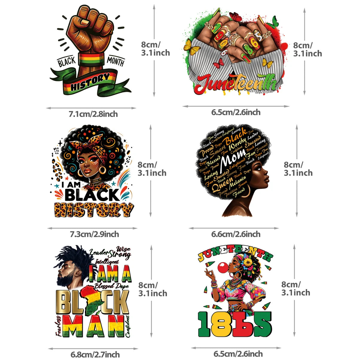 Juneteenth Patches Black Month History Print On T-Shirt Clothes Decoration Diy Accessory Washable New Patches For Clothing