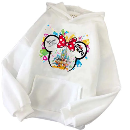 Disney 2024 Family Vacation Hoodies Fashion Disneyland Trip Women's Casual Pullover Autumn Harajuku Streetwear Sweatshirt Tops