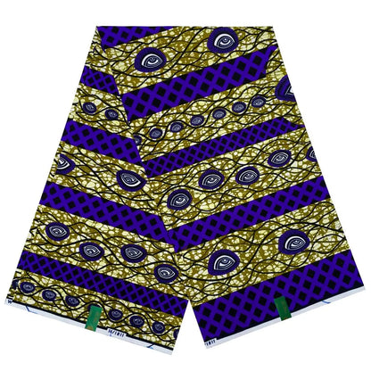 2024 African Real Wax Prints Fabric Nigerian Ankara Fashion Ghana 100% Cotton Veritable Guaranteed Original  Sewing Material