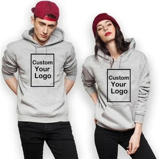 Your OWN Design Fleece Hoodies DIY Brand Logo or Picture Custom Men Pullover DIY Female Sweatshirt Unisex Men Women Clothes