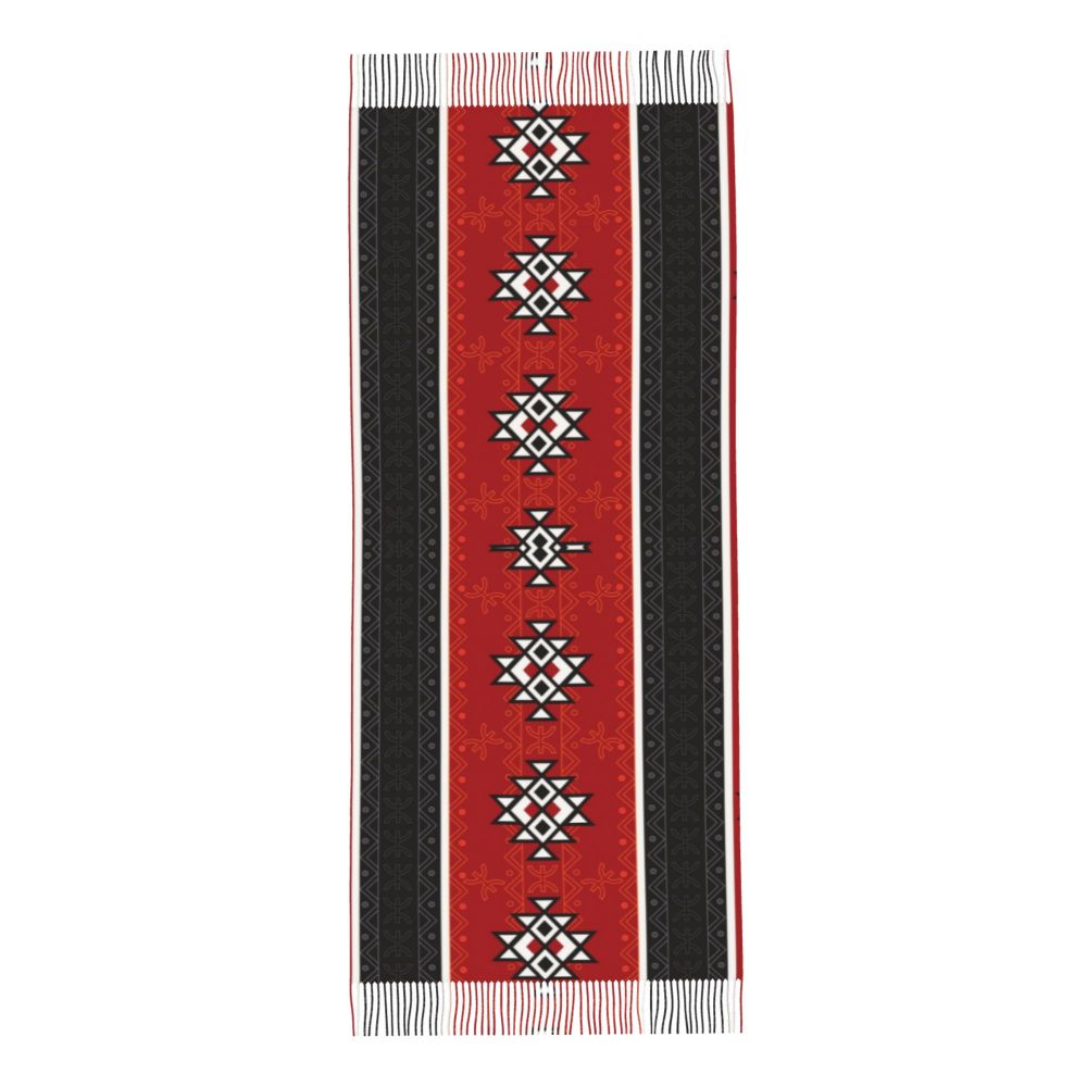 Customized Printed Amazigh Kabyle Jewelry Scarf Women Men Winter Warm Scarves Africa Berber Ethnic Style Shawls Wraps