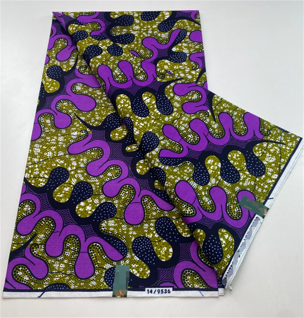 2024 African Real Wax Prints Fabric Nigerian Ankara Fashion Ghana 100% Cotton Veritable Guaranteed Original  Sewing Material