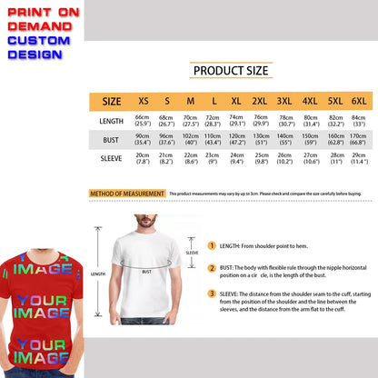 Print On Demand Customized Public Custom Images Picture Man Dress Shirt Party Uniforms Matching Clothes DIY Dropshipping