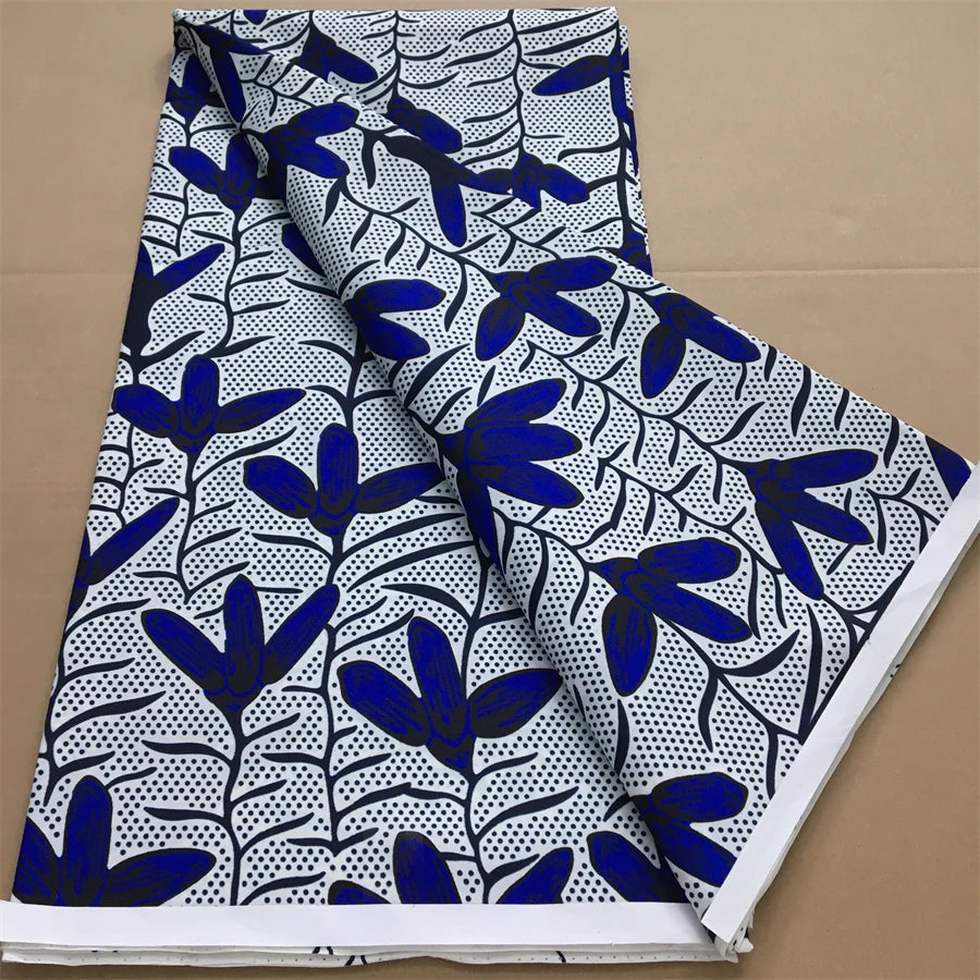 African Nigeria Wax Fabric High Quality Ankara Wax Fabric Polyester Pagne Print For Women DIY Cloth Dresses Sewing Materials