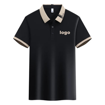 Customized Restaurant Polo Uniforms Unisex Short Sleeve Tee for Staffs Hotel Cafes Waiters Print on Demand T Shirt Men's Tops