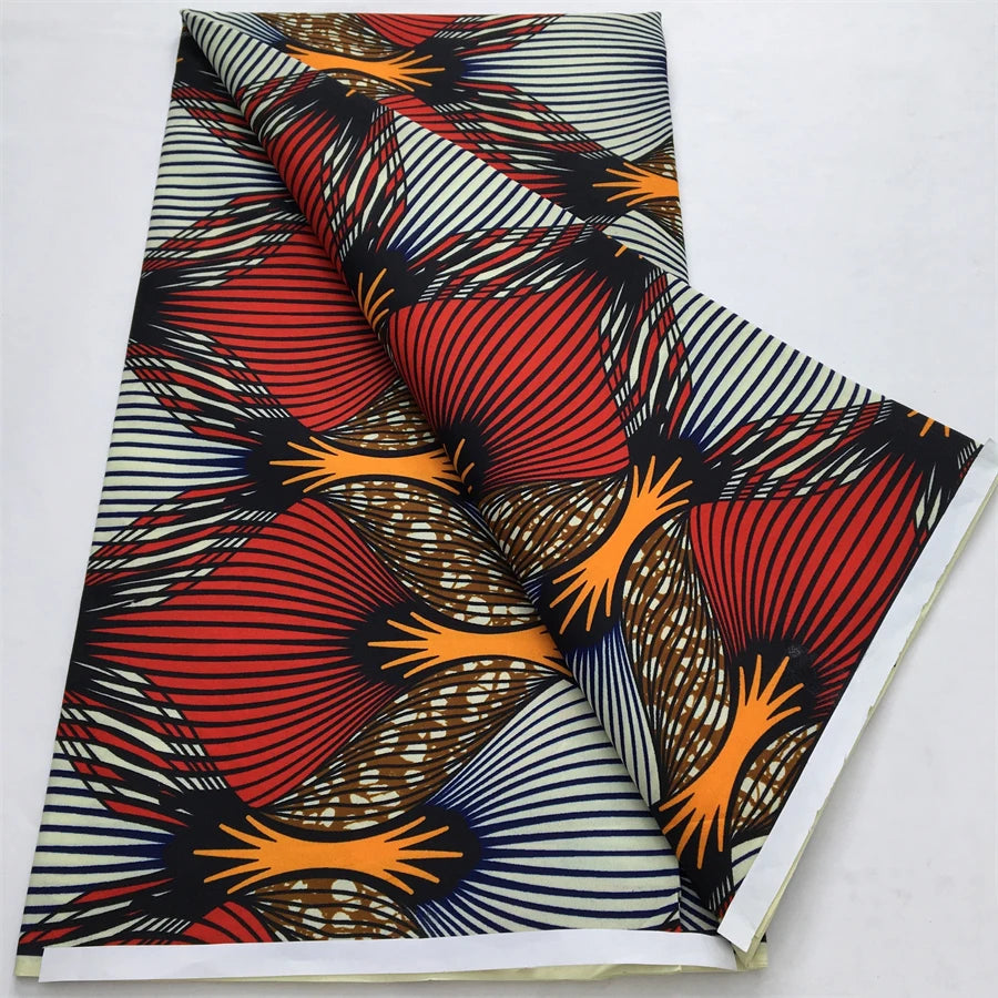 African Nigeria Wax Fabric High Quality Ankara Wax Fabric Polyester Pagne Print For Women DIY Cloth Dresses Sewing Materials