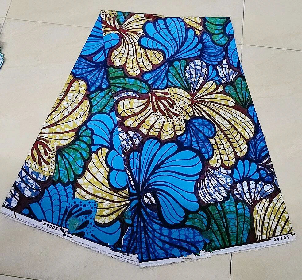 2023 New Hot Sell African Wax Fabric Ankara Wax Prints Fabric Ghana Guaranteed Veritable Wax 6 Yards Wholesale Prices