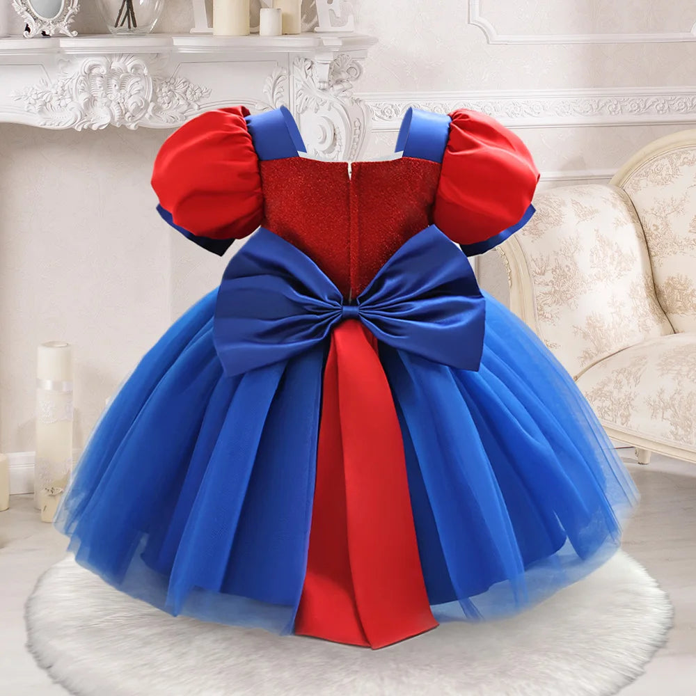 Girls Snow White Princess Dresses Kid Cosplay Spider Alice Gown Girl Halloween New Costume Children Formal Birthday Party Dress