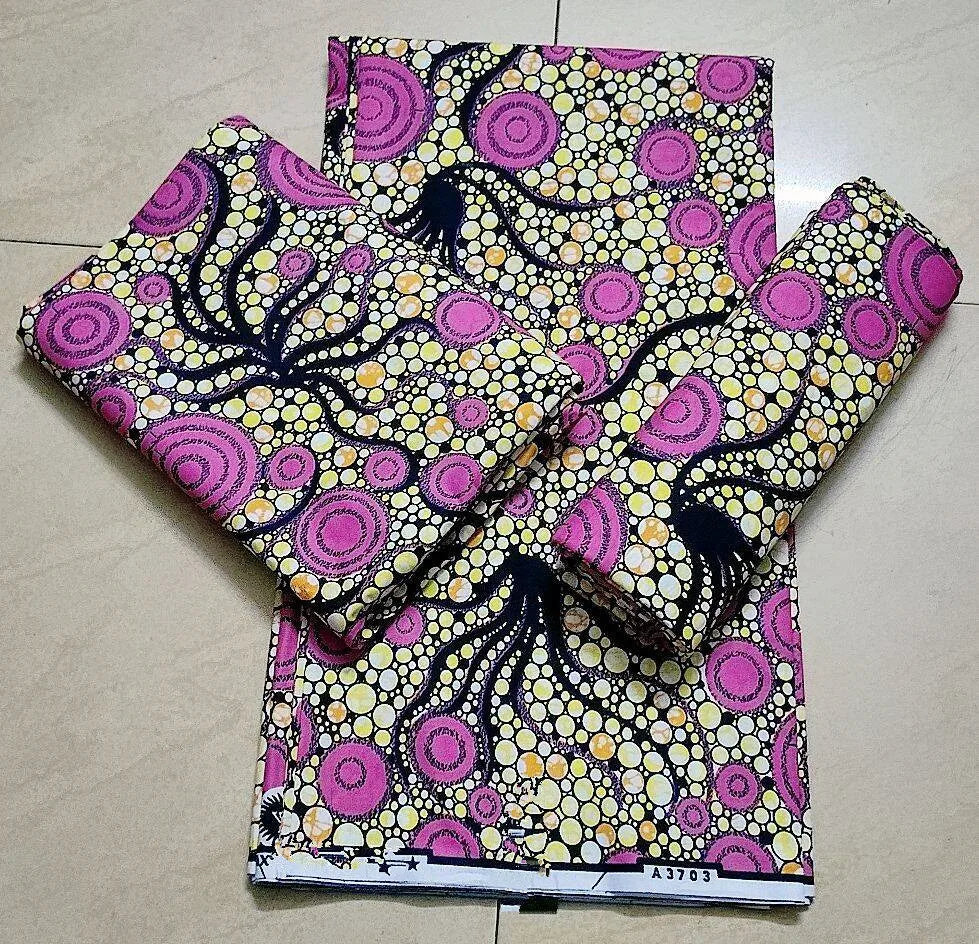 African Wax Fabric 6Yard Ankara Fabric 2022 New African Fabric Print 100% polyester Pagne African Wax For Wedding Dress Sewing