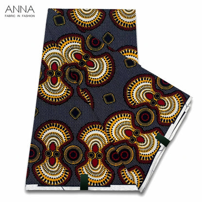 Veritable Wax Ankara Block Prints Batik Fabric African Wax Fabric Nigerian Dutch Hollandais Pagne 100% Cotton For Sewing VL-121