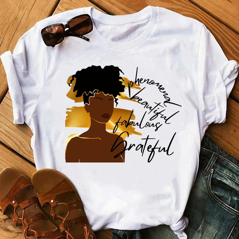 Afro Women Heat Transfer Patch For Clothing Fashion Black Girl DIY T-Shirt Hoodie Iron On Patch On Men And Women Clothes Sticker