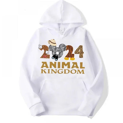 2024 Disney Family Vacation Clothes Fashion Trend Disneyland Travel Hoodies Autumn Long Sleeves Pullover Women Casual Sweatshirt