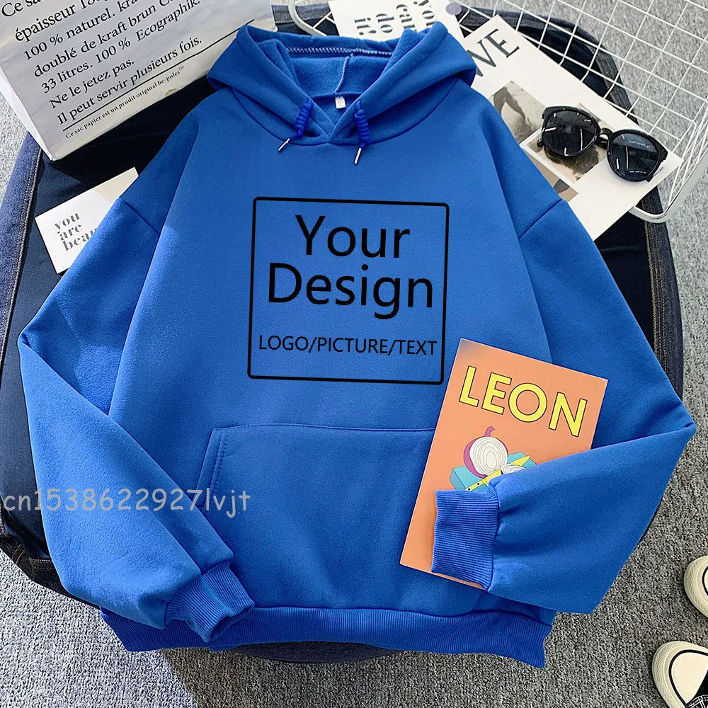 Custom Print Diy Text Logo Picture Hoodies Women Custom Hoodie Customize Logo Personalized Hoodie Drop Shipping Sweatshirts