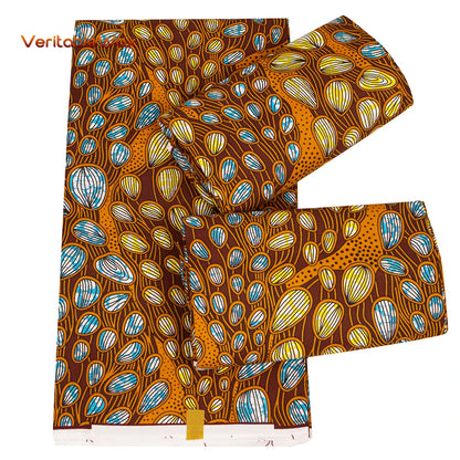 2024 Veritablewax Ankara Africa Prints Batik Wax Fabric African Dress Craft DIY Sewing Textile Polyester Nigeria Tissu N-24