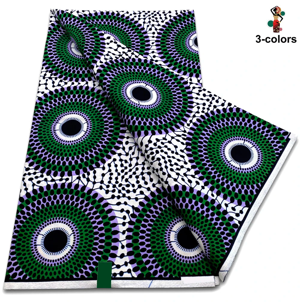 Ankara Wax Fabric High Quality African Wax Print Fabric 100% Cotton Soft Guaranteed Veritable Real Dutch Pagne for Dresses