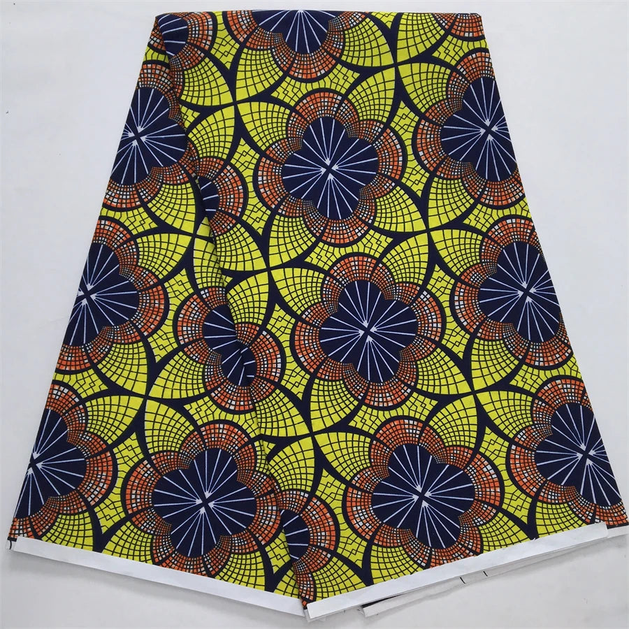 African Wax Fabric 2024 High Quality Nigeria Ankara Wax Fabric Ghana Style Print For Women DIY Cloth Dresses Sewing Materials