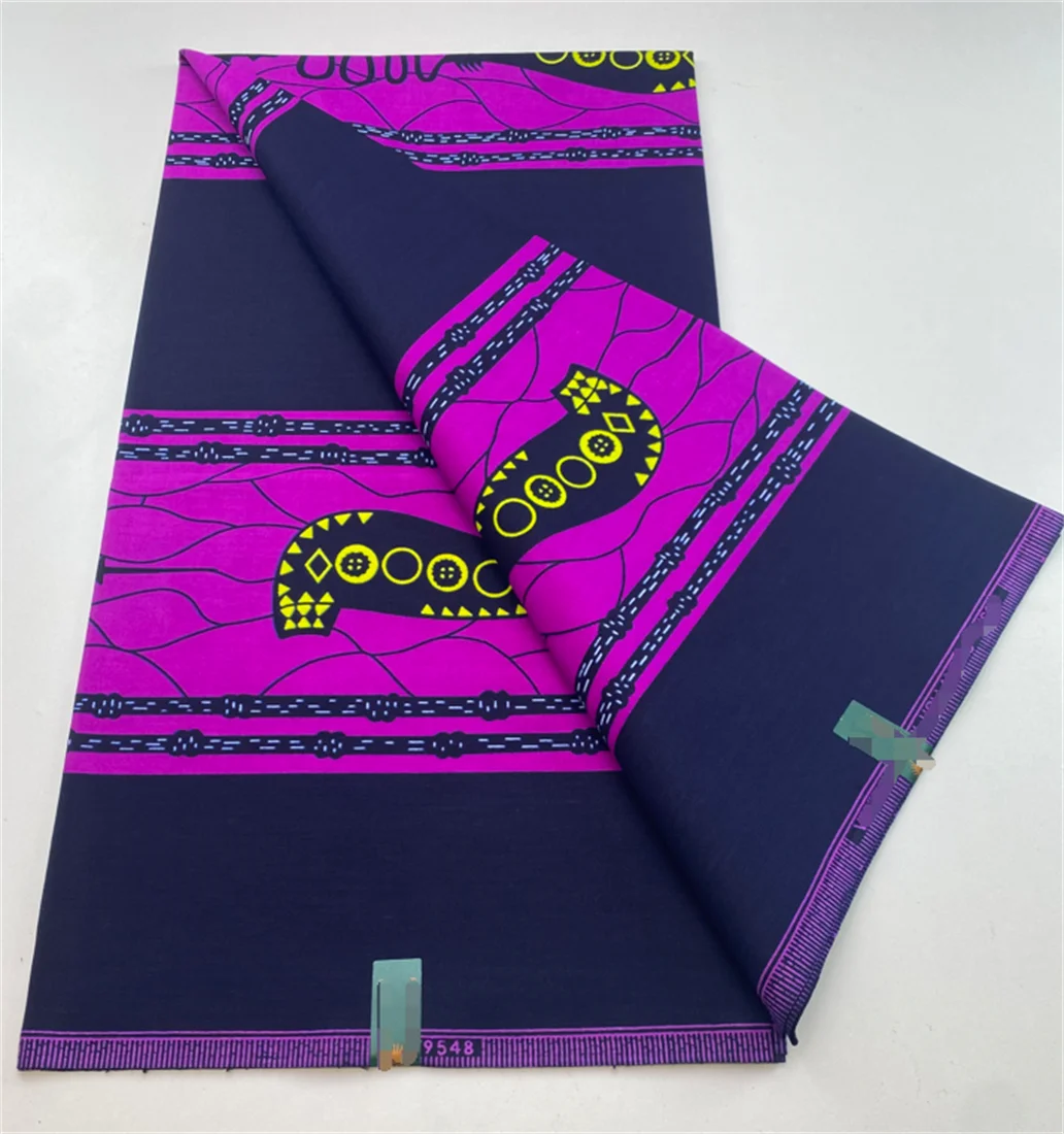 2024 African Real Wax Prints Fabric Nigerian Ankara Fashion Ghana 100% Cotton Veritable Guaranteed Original  Sewing Material