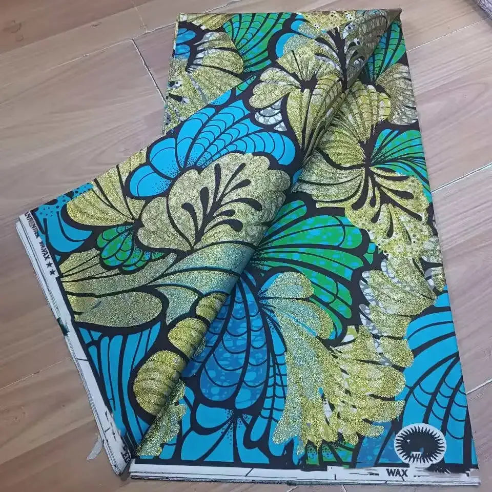 Soft Cotton Veritable Real Wax Ankara Prints Batik Fabric Africa Sewing Dress Craft Material Tissu Patchwork Garment Accessory