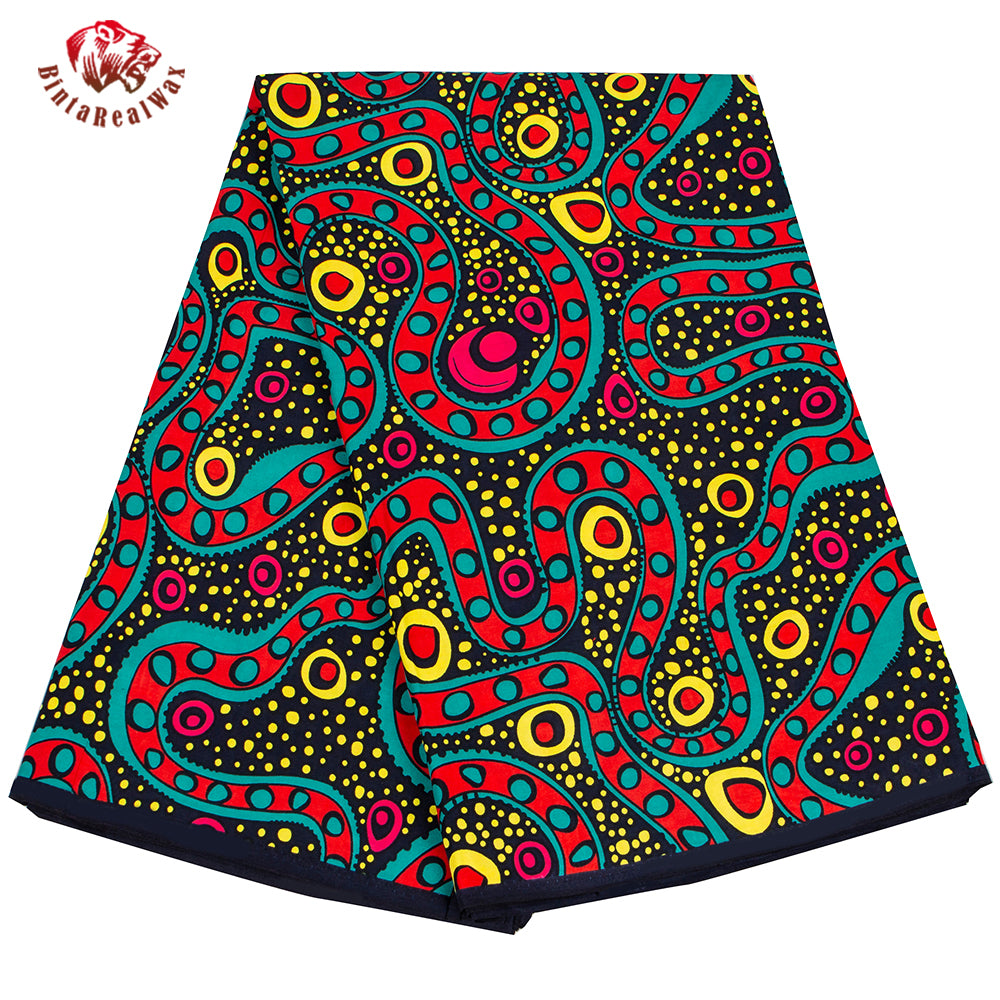 Wholesale Bintarealwax African Real Wax Prints Fabric Ankara Cotton Material High Quality African Fabric For Party Dress