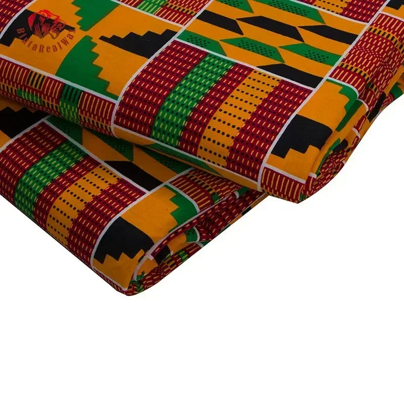 Bintarealwax African Real Wax Prints Fabric Ankara Cotton Material High Quality African Fabric For Party Dress 24FS1380