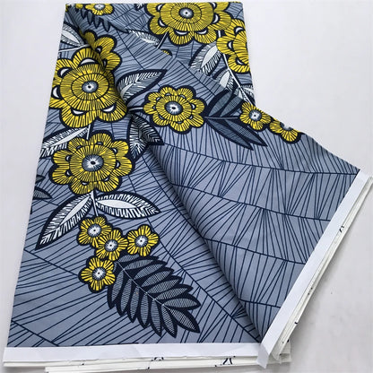 2024 Newest Nigerian Ankara African Polyester Material Wax Fabric DIY Print Sewing Tissu Textile Material For Women Dresses