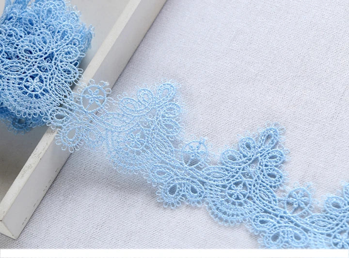 Width:6cm (2.40") High Quality DIY Pendant Handmade Clothing Lace Accessories Water Soluble Embroidery Lace Trims (ss-363)