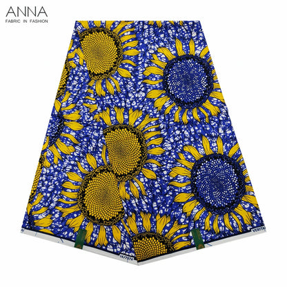 Veritable Wax Ankara Block Prints Batik Fabric African Wax Fabric Nigerian Dutch Hollandais Pagne 100% Cotton For Sewing VL-50