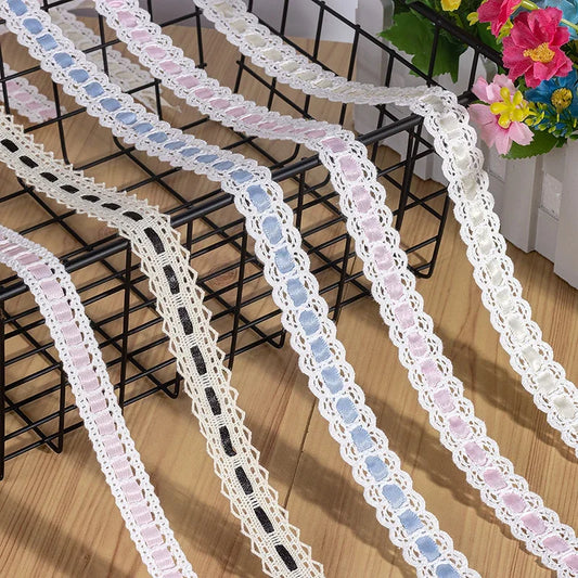 DIY Wear Ribbon Lace Cotton Thread Household Dress Baby Cloth Sewing Embroidery Decorative Lolita Lace Handmade Accessories