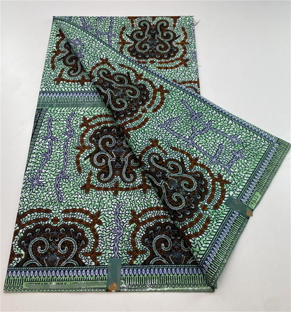 2024 African Real Wax Prints Fabric Nigerian Ankara Fashion Ghana 100% Cotton Veritable Guaranteed Original  Sewing Material