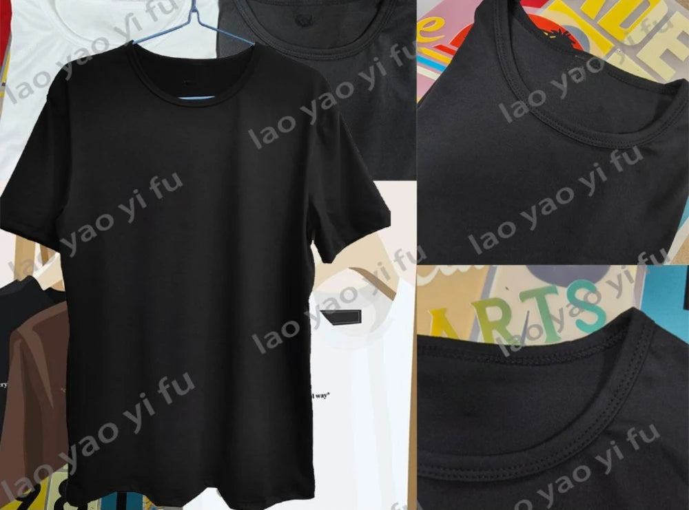 DIY Your Like Photo or Logo 11color T-shirt Customized Printed Leisure T Shirt Harajuku Women Tee Fashion Custom Men Tops Tshirt