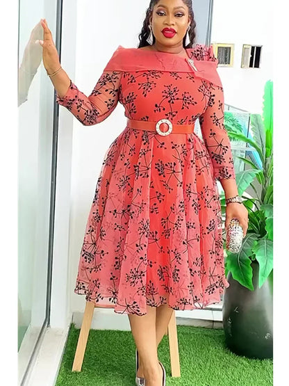 Elegant African Dresses for Women 2025 Africa Clothing Plus Size Wedding Party Dress Dashiki Ankara Office Lady Outfit Robe