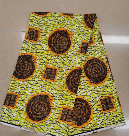 2023 new fashion 100% cotton veritable gold print african real wax fabric ankara wax ghana nigeria style pagne sewing material