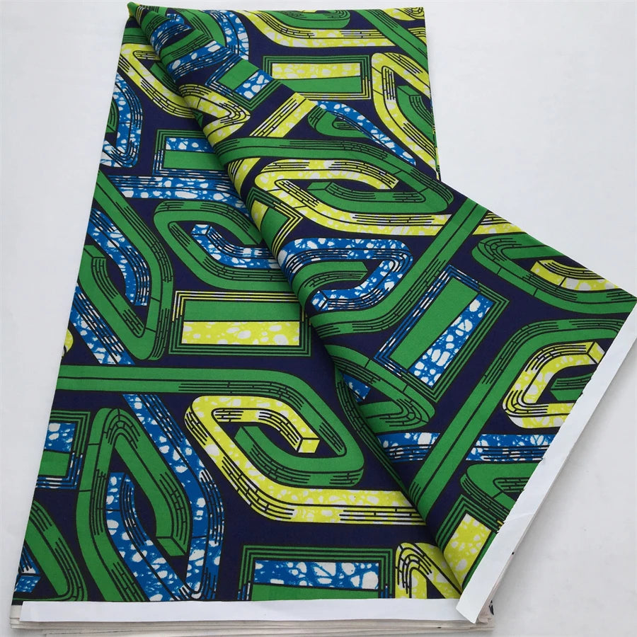 African Wax Fabric Prints 2025 New Arrivals Nigeria Wax Fabric Block Batik Dutch For Women DIY Dresses Cloth Sewing Materials