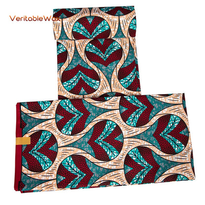 2024 Veritablewax African Dashiki Fabric Real Wax Patchwork Sewing Dress Craft Cloth Polyester High Quality Tissu N-33