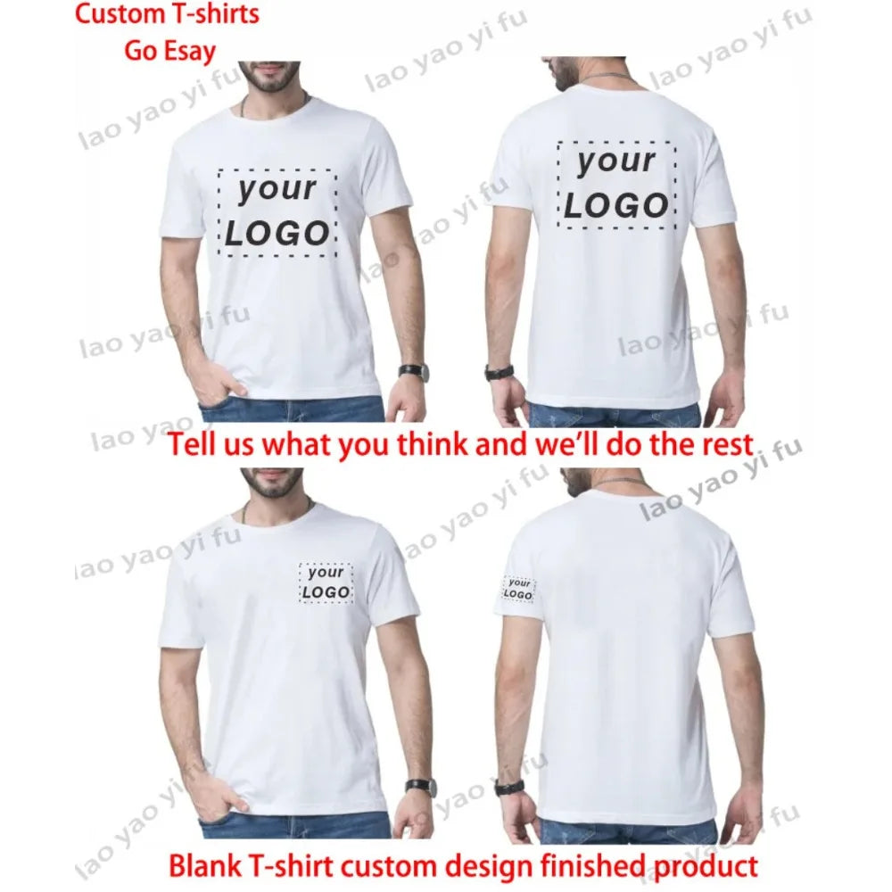 DIY Your Like Photo or Logo 11color T-shirt Customized Printed Leisure T Shirt Harajuku Women Tee Fashion Custom Men Tops Tshirt