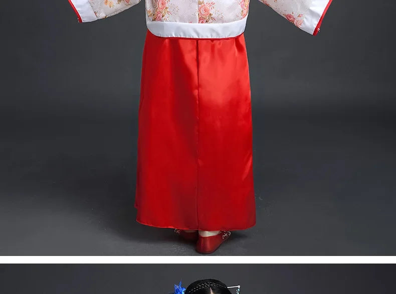 Ancient Costume Dance Girl Set Performance Show Child Clothing Cosplay Princess Chinese Traditional Dress for Girls Hanfu Dress