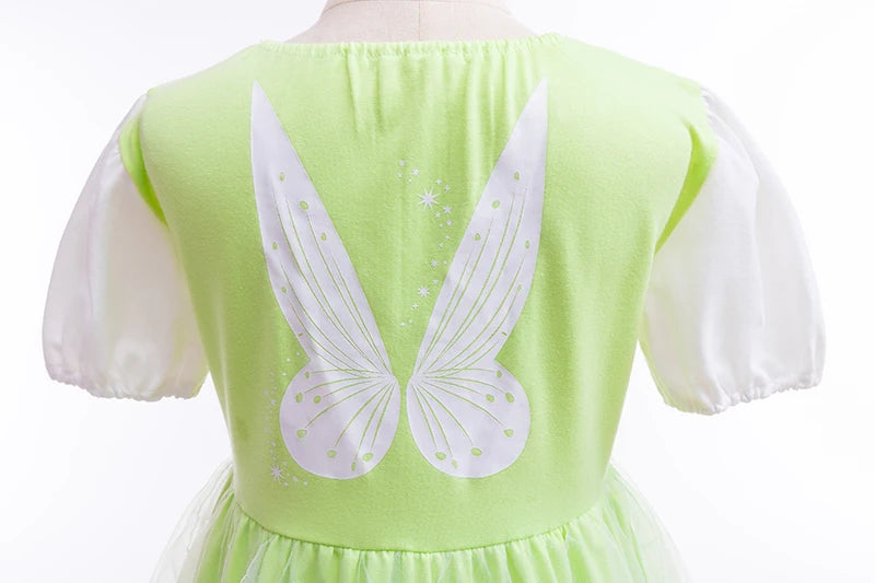 Fancy Fairy Baby Romper Elsa Ariel Rapunzel Princess Costume 12M-6 Year Birthday Tutu Dress Lace Headband Christening Baptism