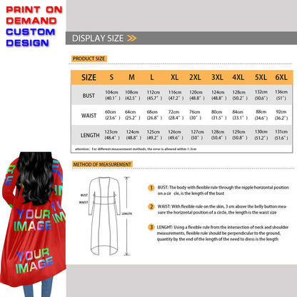 Custom Dress Print On Demand Party Sexy Girls Cartoon Image Design Women Uniforms Matching Clothes Customized DIY Dropshipping