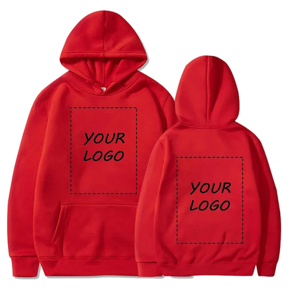 Hot Sale Custom Hoodie Sweatshirts Men Design Your Logo Fleece Hooded Clothes Women Harajuku Outerwear Y2k Size Hoody XS-3XL