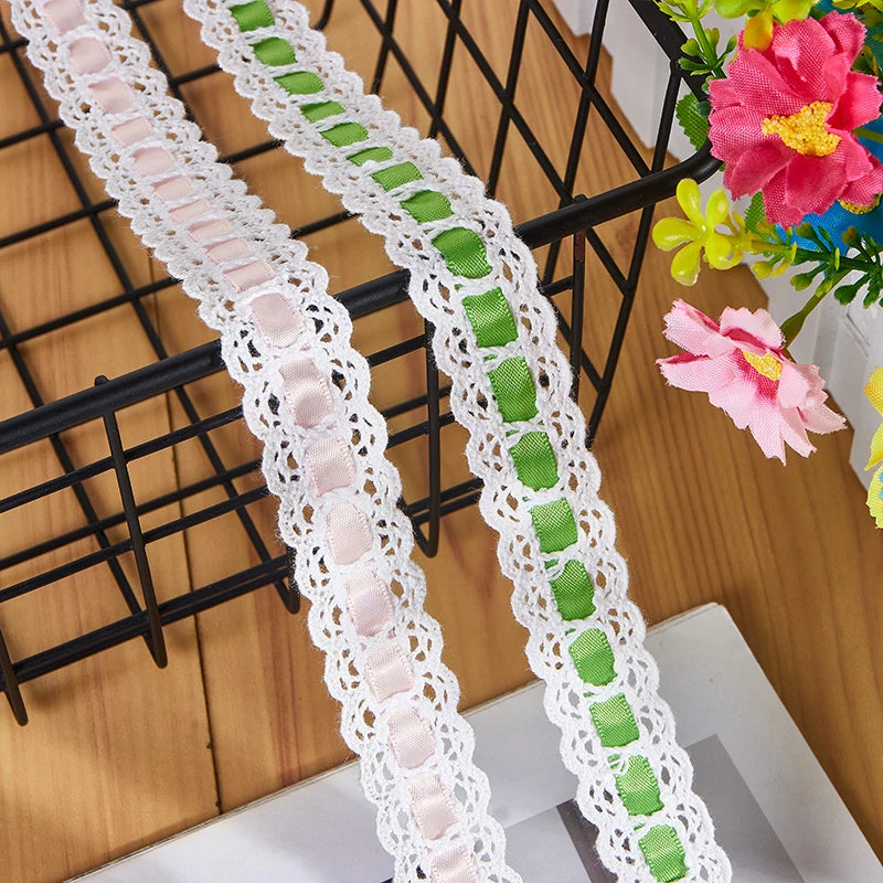 DIY Wear Ribbon Lace Cotton Thread Household Dress Baby Cloth Sewing Embroidery Decorative Lolita Lace Handmade Accessories