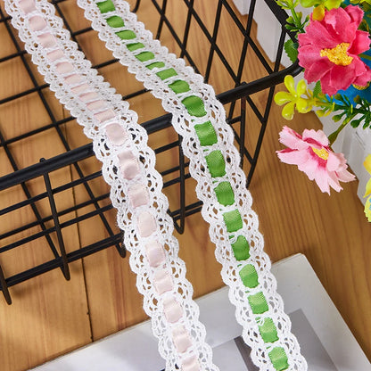 DIY Wear Ribbon Lace Cotton Thread Household Dress Baby Cloth Sewing Embroidery Decorative Lolita Lace Handmade Accessories