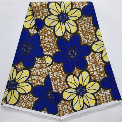 African Wax Fabric 2024 High Quality Nigeria Ankara Wax Fabric Ghana Style Print For Women DIY Cloth Dresses Sewing Materials