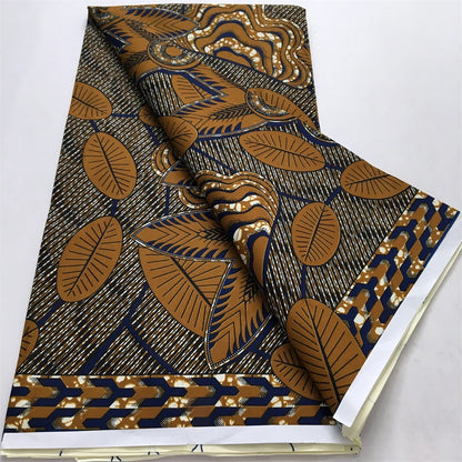 African Nigeria Wax Fabric High Quality Ankara Wax Fabric Polyester Pagne Print For Women DIY Cloth Dresses Sewing Materials