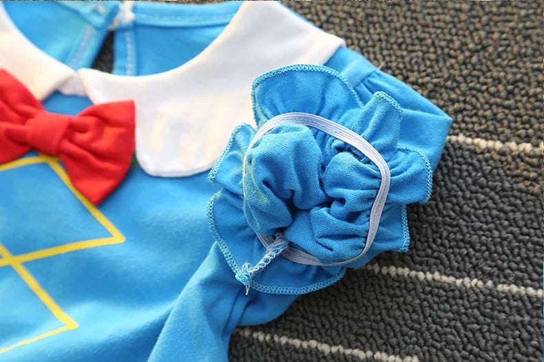 Baby Girls Princess Romper Bodysuit Headband 2pcs Elsa Anna Snow White Mermaid Bell Costumes Newborn Jumpsuits Tulle Bow Rompers