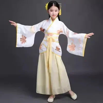 Ancient Costume Dance Girl Set Performance Show Child Clothing Cosplay Princess Chinese Traditional Dress for Girls Hanfu Dress