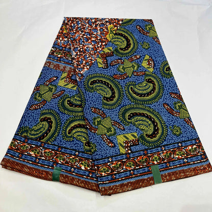 New Guaranteed Veritable 100% Original Real Wax Ankara Fabric soft African Print Fabric For Wedding Dress Tissus Coton 6Yards