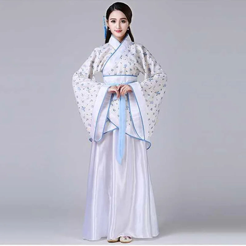 Hanfu Children 2023 Chinese Costume Kids Flower Girl Dresses Traditonal Stage Wear Women Dance Costume Adult Fairy Dress