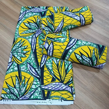 Most popular Veritable African Wax Real Fabric 100% cotton Ghana Nigeria Style 6 yards High Quality Ankara Prints wax Material