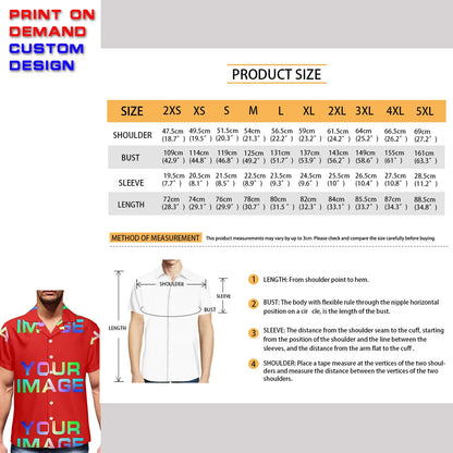 Print On Demand Customized Public Custom Images Picture Man Dress Shirt Party Uniforms Matching Clothes DIY Dropshipping