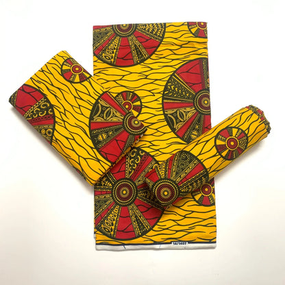 Blesing Wax Fabric New African Fabric 100% Cotton African Wax Print Fabric Ankara Wax Tissu Sewing Material For Wedding Dress